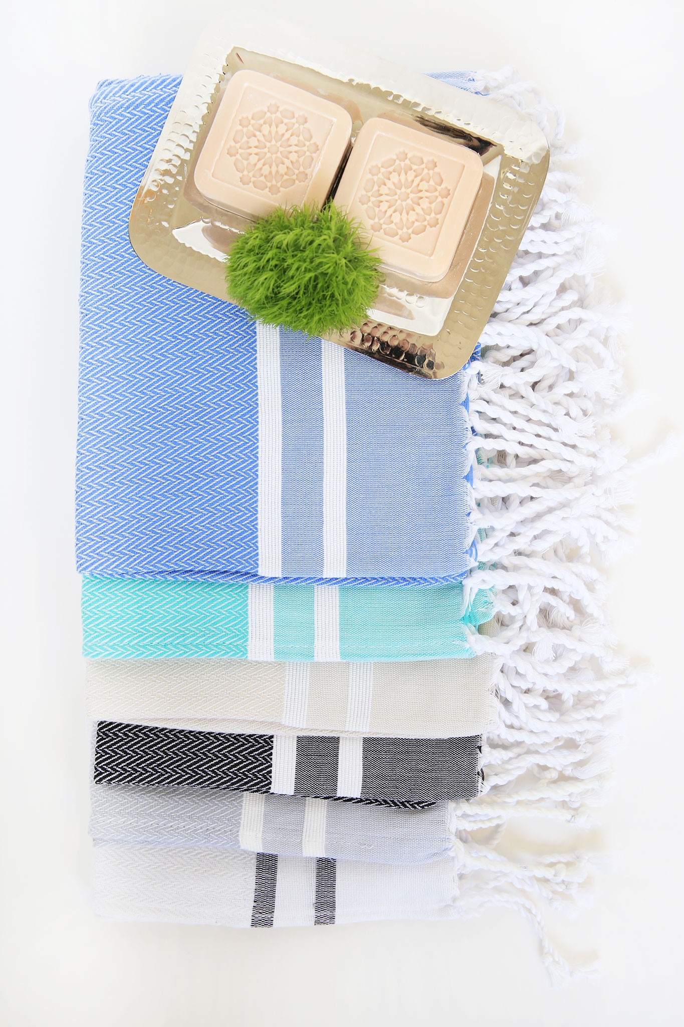 Guest Towel Herringbone 2 Stripes - Scents & Feel